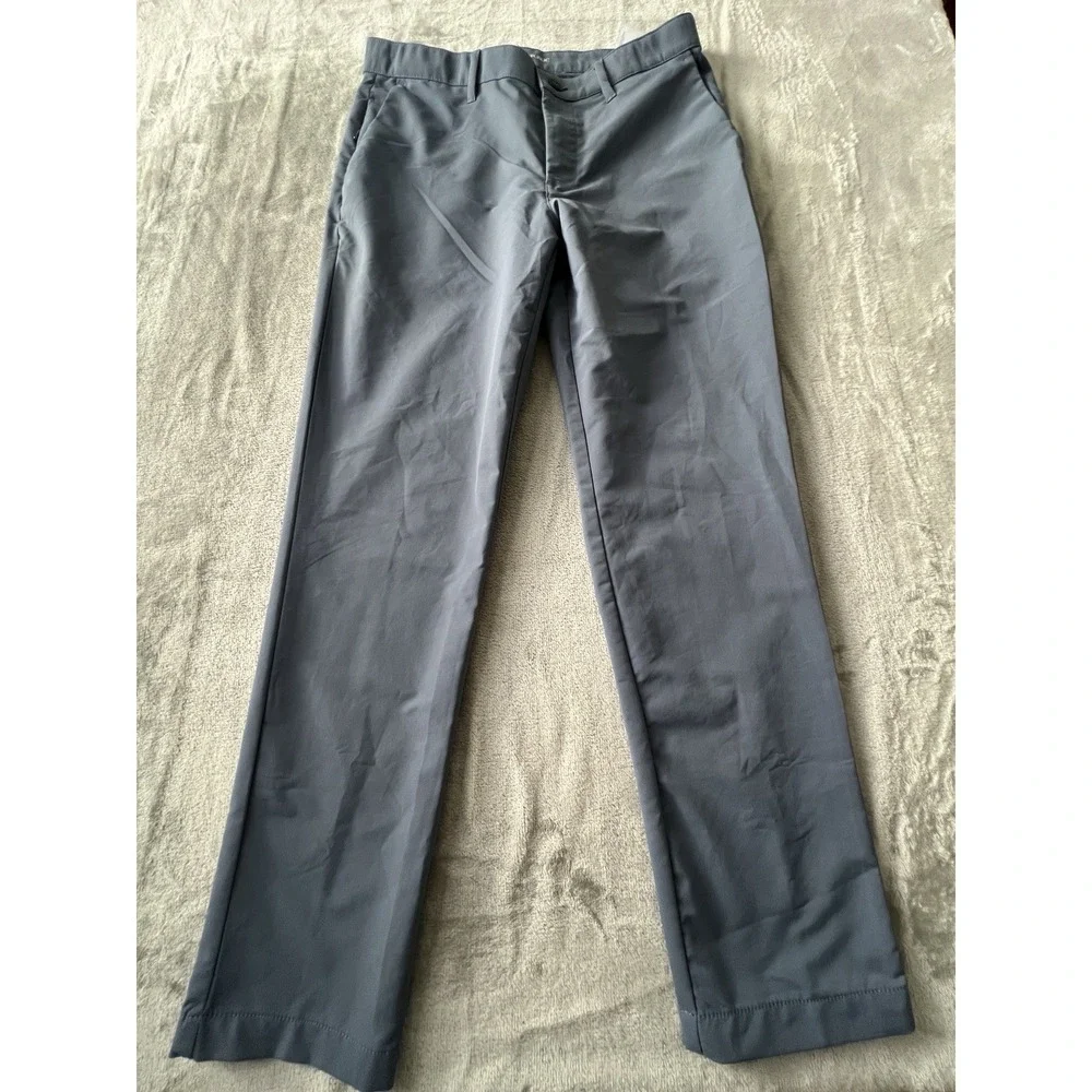 Banana Republic Mens Pants 32x32 Blue Performance Flat Front Stretch Casual